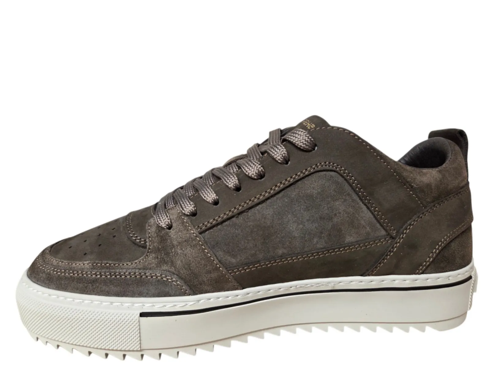 Rehab Rehab Creon Mix 2040 Grey Brown Sneakers Grijs Bruin Suede Heren
