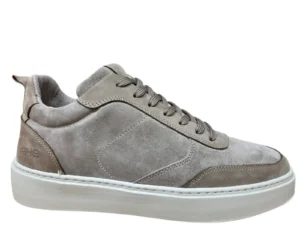 Rehab Rehab Oliver Mid Suede 4700 Taupe Hoge Sneakers Taupe Suede Heren