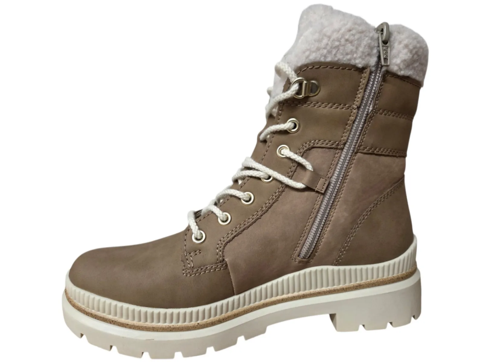 Remonte Remonte D0C77-20 Veterboots Beige Leer Dames