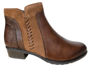 Remonte Remonte D6893-22 Enkellaarzen Bruin Leer en Suede Dames
