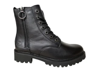 Remonte Remonte D8671-01 Veterboots Zwart Leer Dames