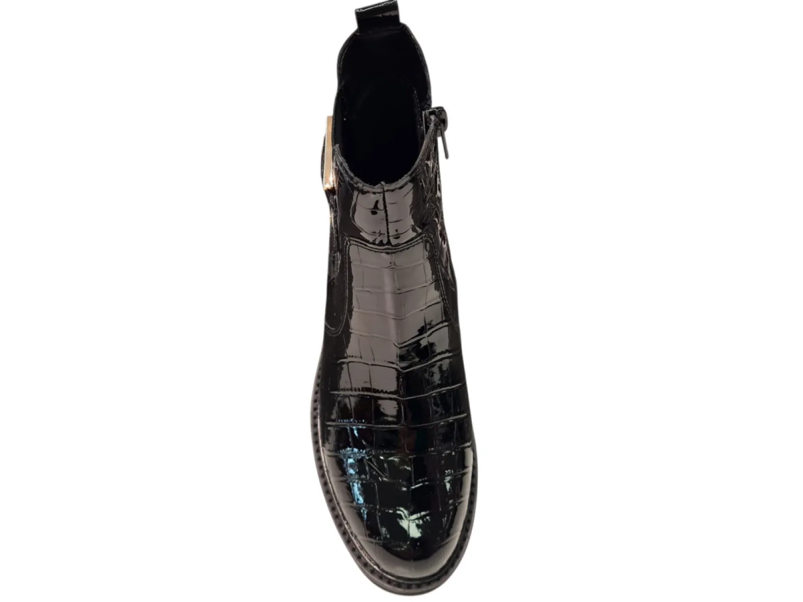 Remonte Remonte D8684-03 Enkellaarzen Zwart Lak Dames