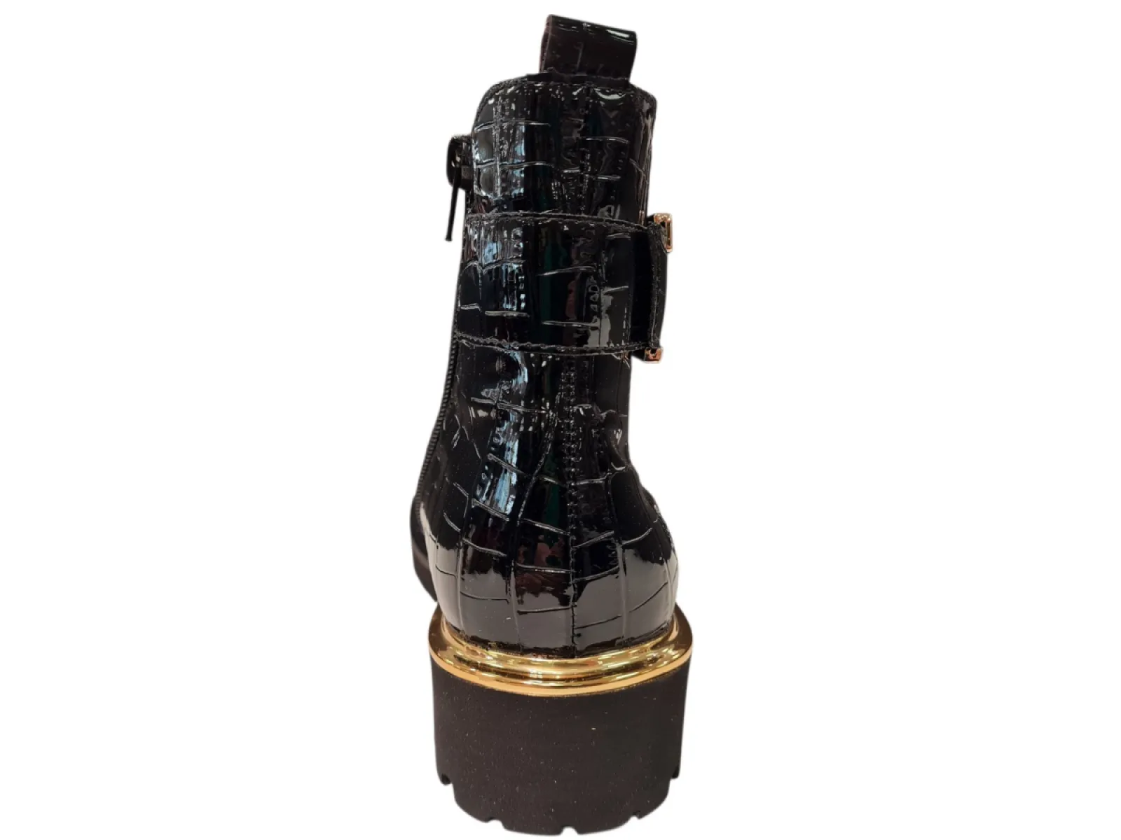 Remonte Remonte D8684-03 Enkellaarzen Zwart Lak Dames