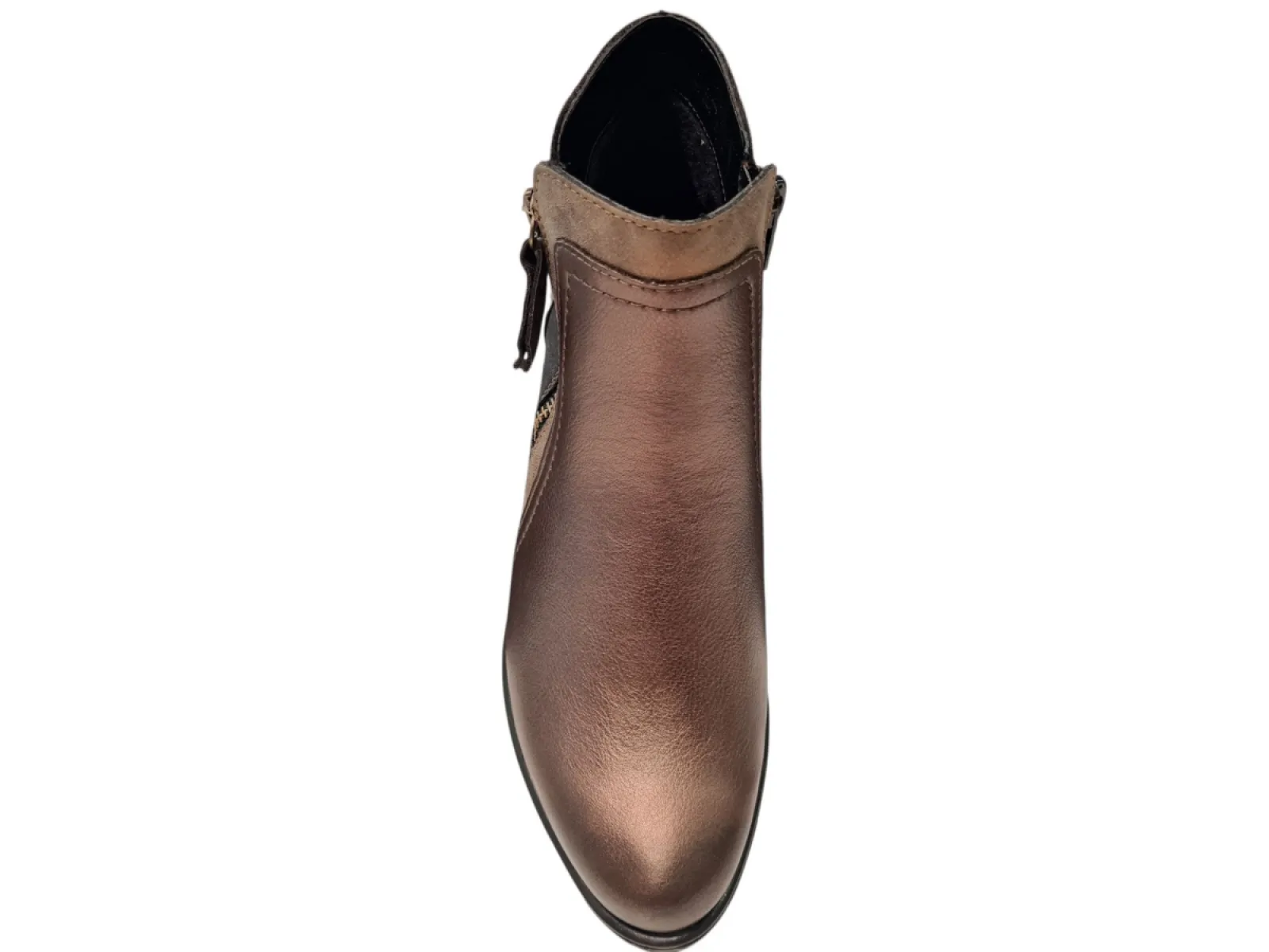 Remonte Remonte R5172-90 Enkellaarzen Brons Combi Leer Dames