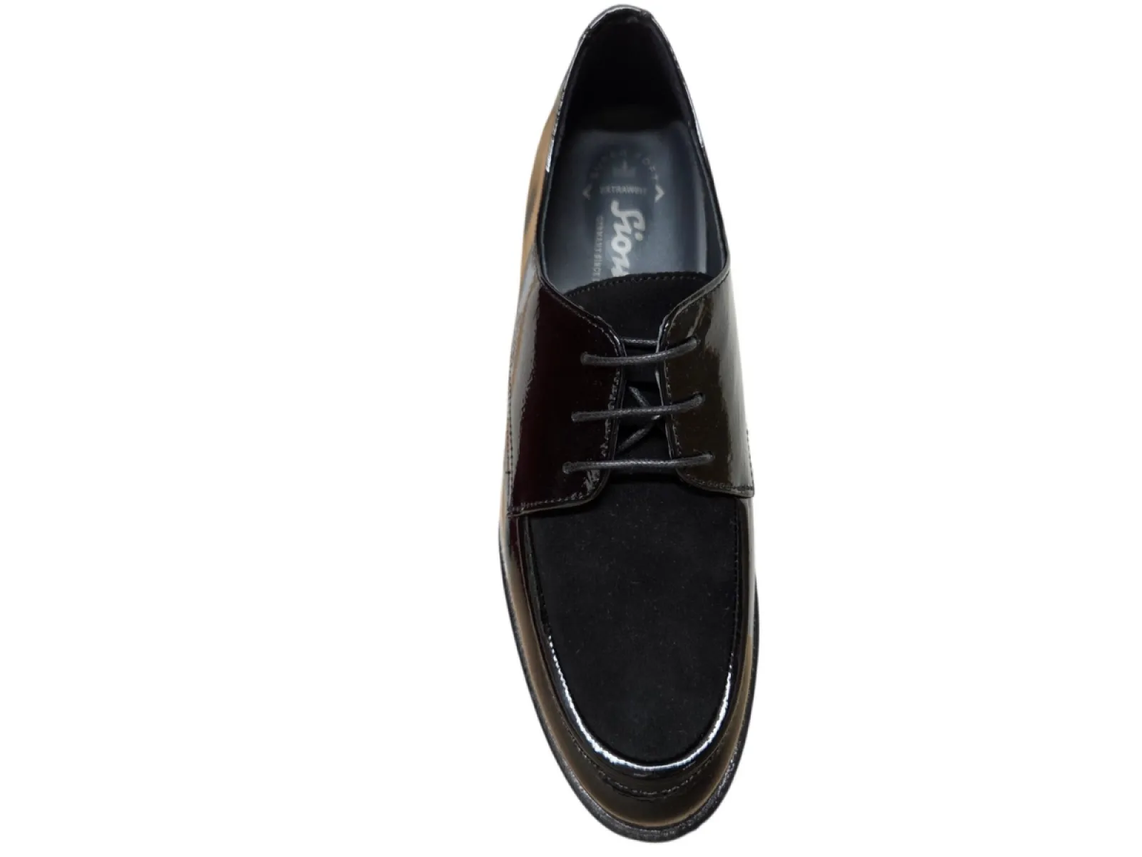 Sioux Sioux 41511 749 H Veterschoenen Zwart Lak en Suede Dames