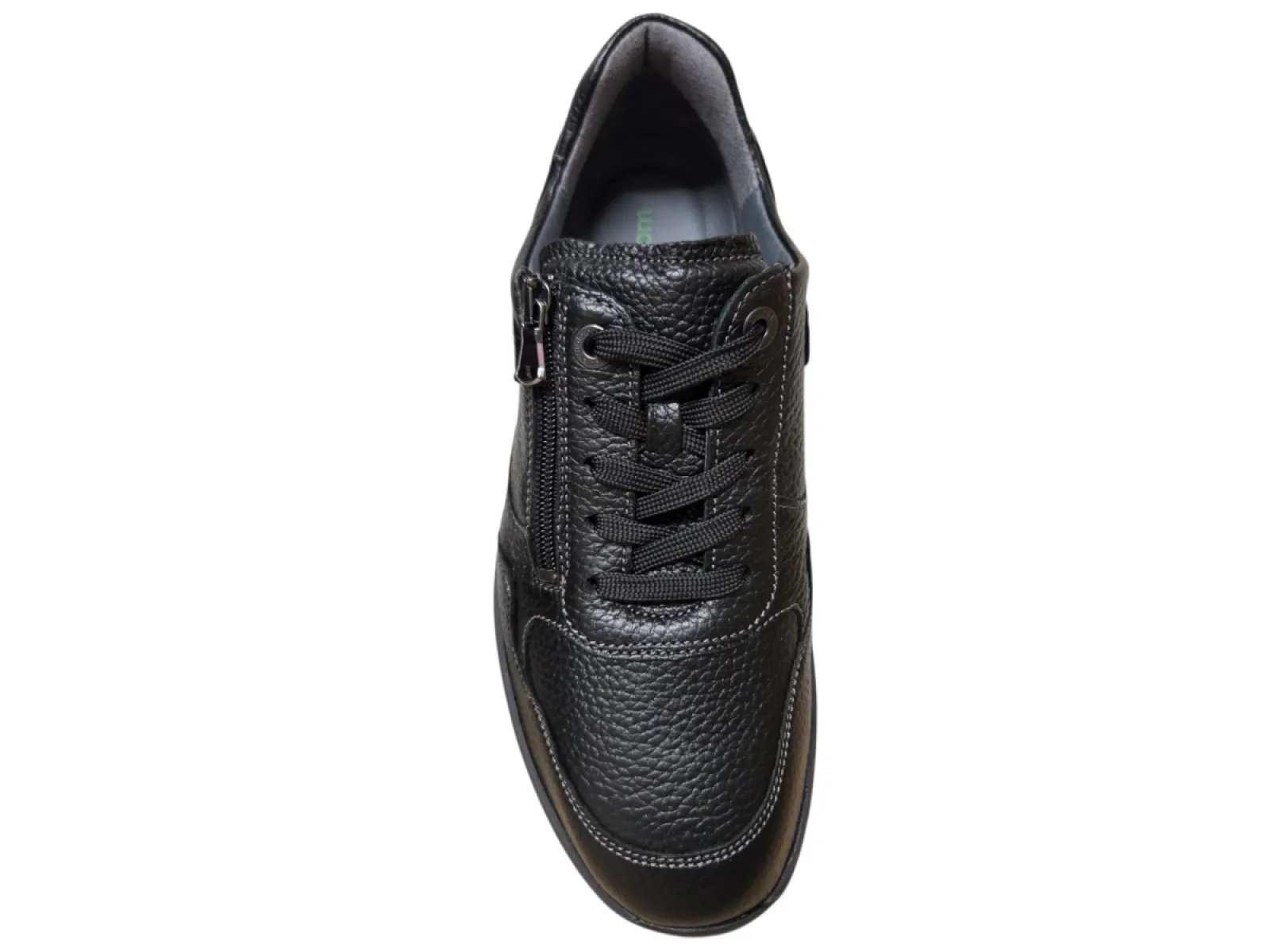 Waldlaufer Waldlaufer 6002 199 001 K Sneakers Zwart Leer Heren Breedtemaat K