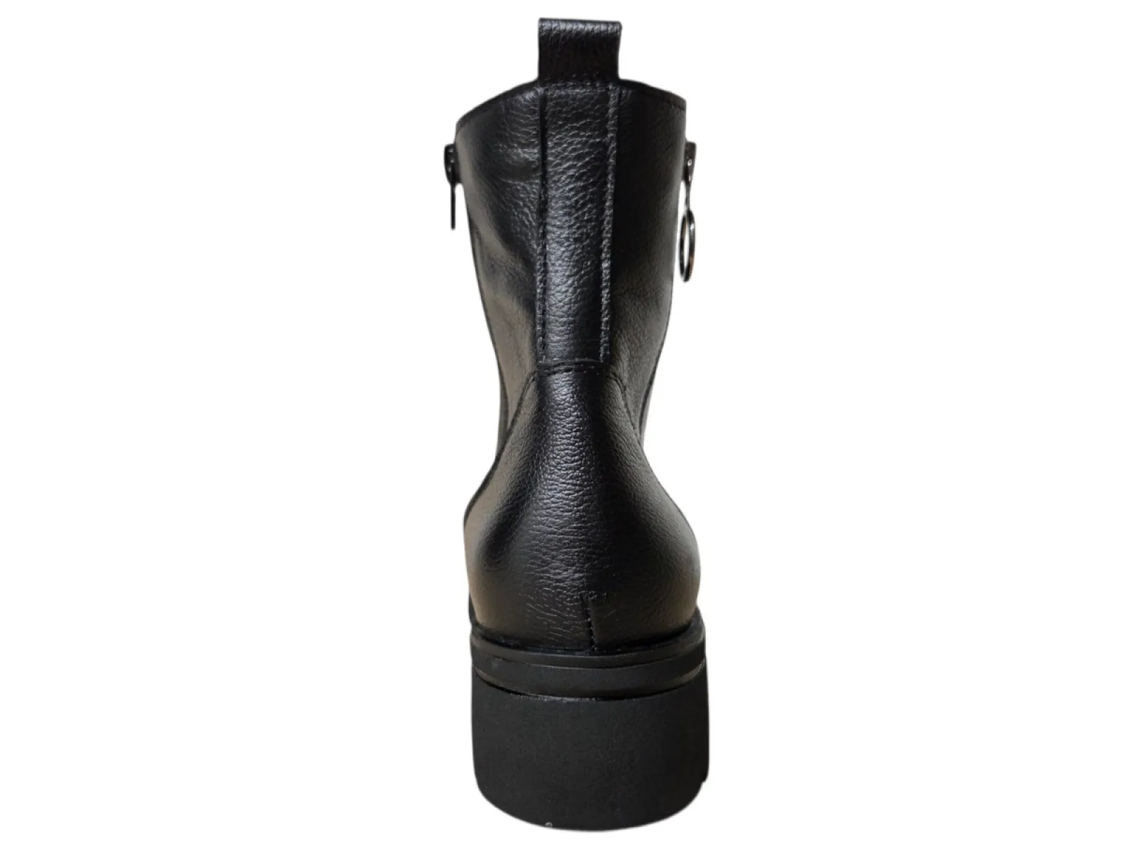 Waldlaufer Waldlaufer 648803 139 001 Zoe Veterboots Zwart Leer Dames Breedtemaat K