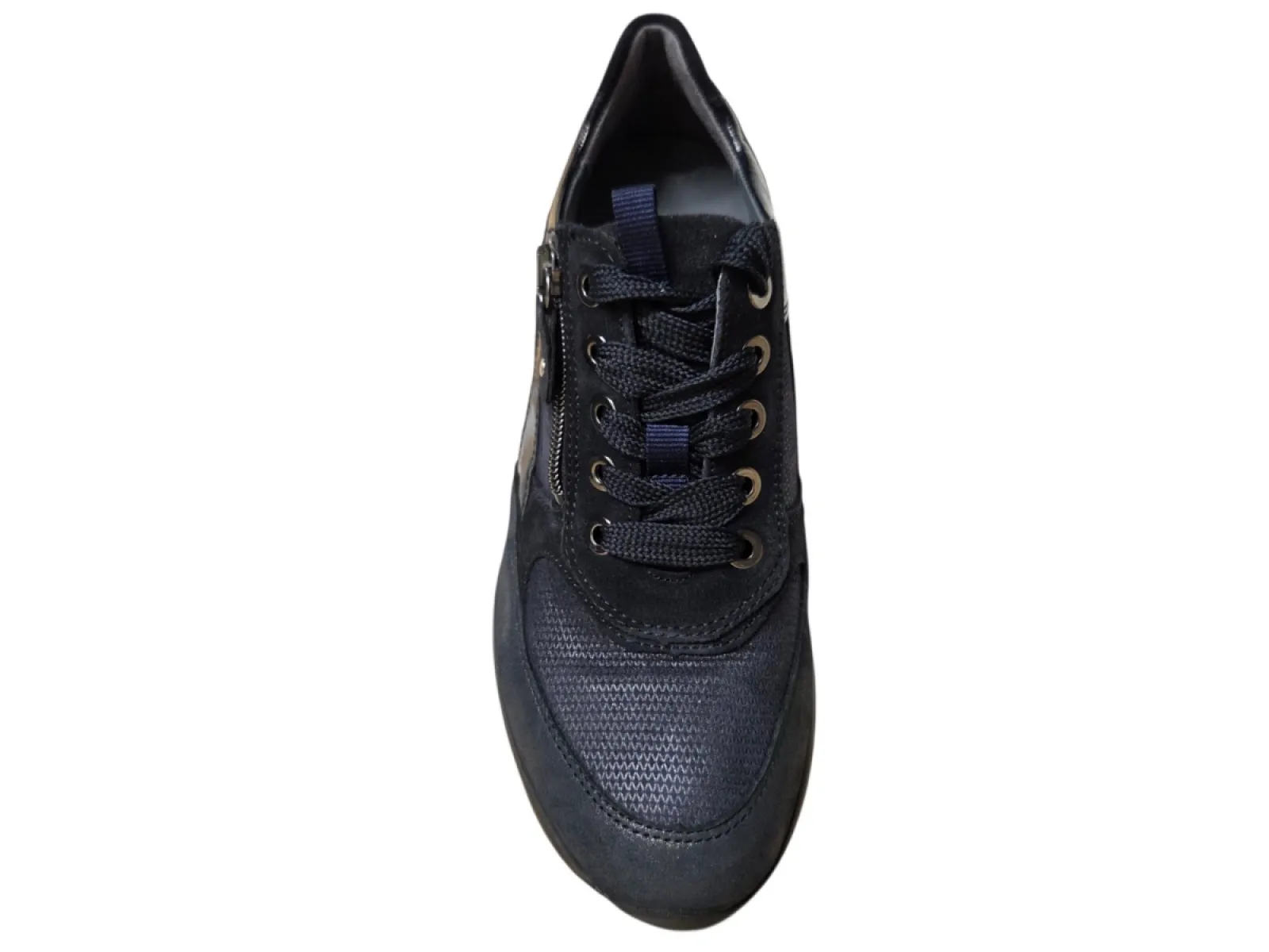 Waldlaufer Waldlaufer 980008 612 341 H Sneakers Blauw Nubuck Dames Breedtemaat H