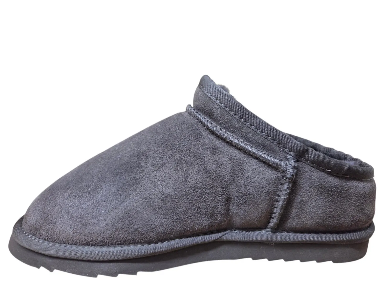 Warmbat Warmbat Conner Men Suede Choco Pantoffels Half Open Sloffen Bruin Suede Heren