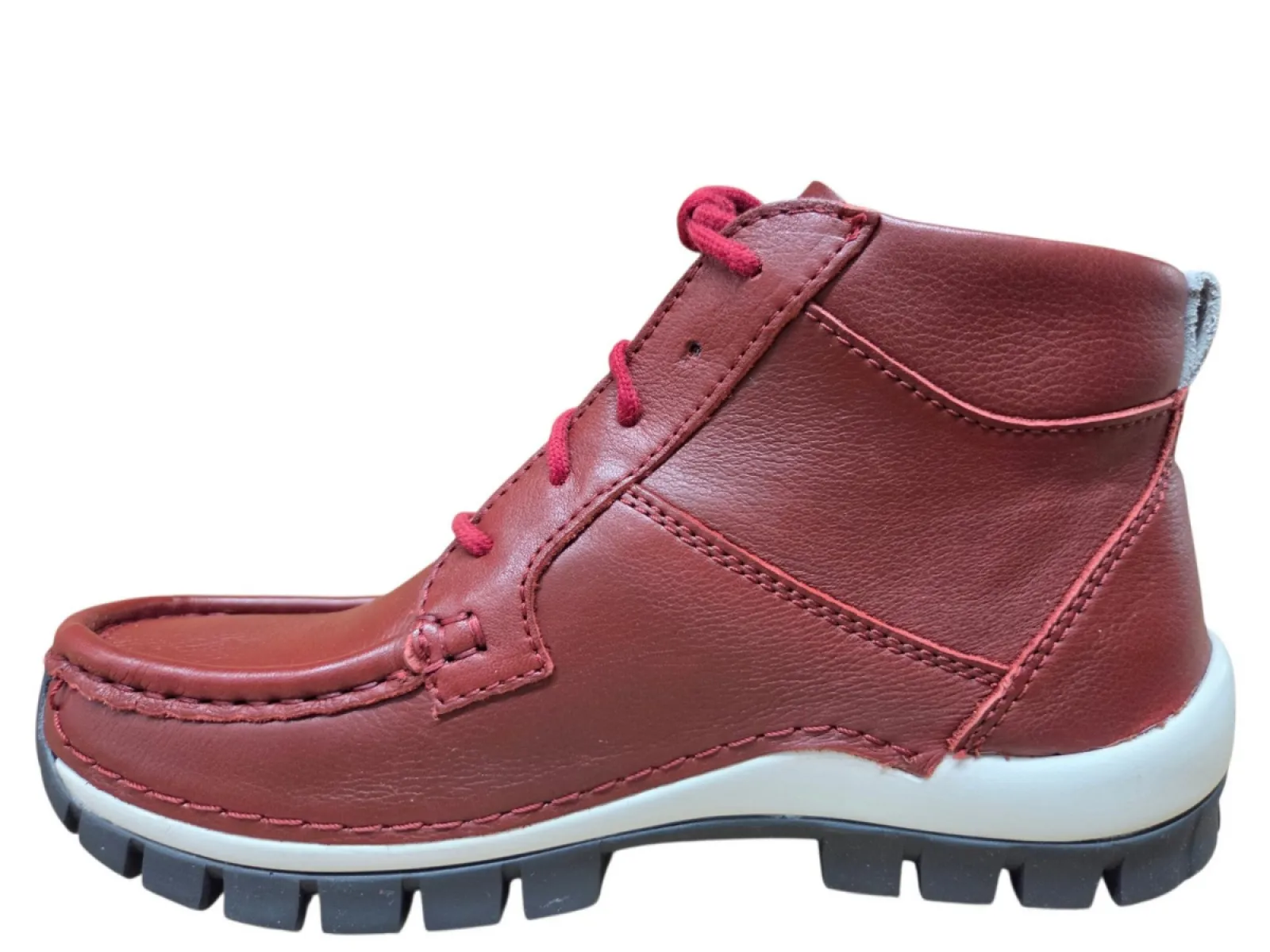 Wolky Wolky 0474030 553 Veterschoenen Rood Leer Dames