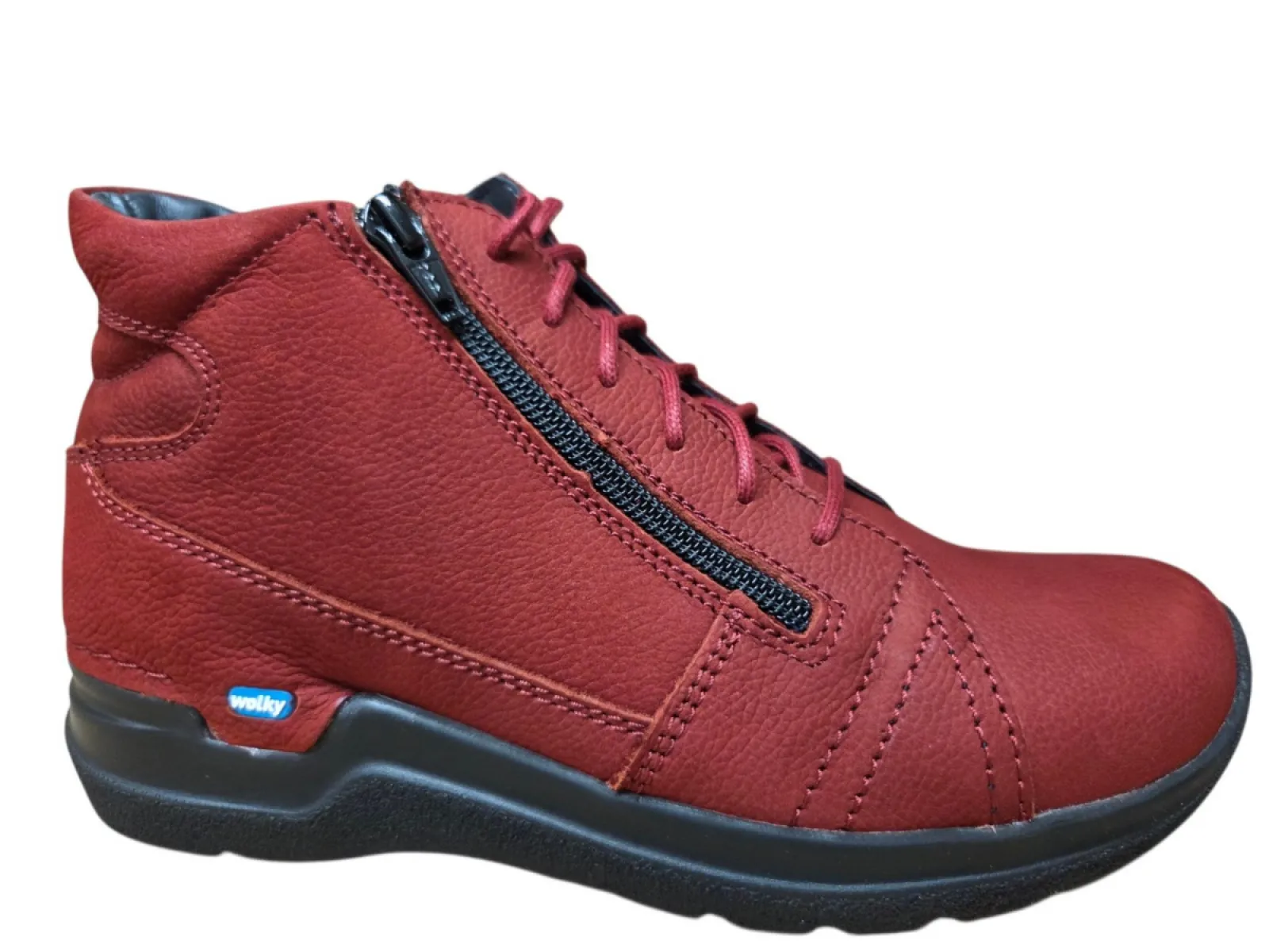 Wolky Wolky 0660611 553 Why Veterschoenen Rood Nubuck Dames