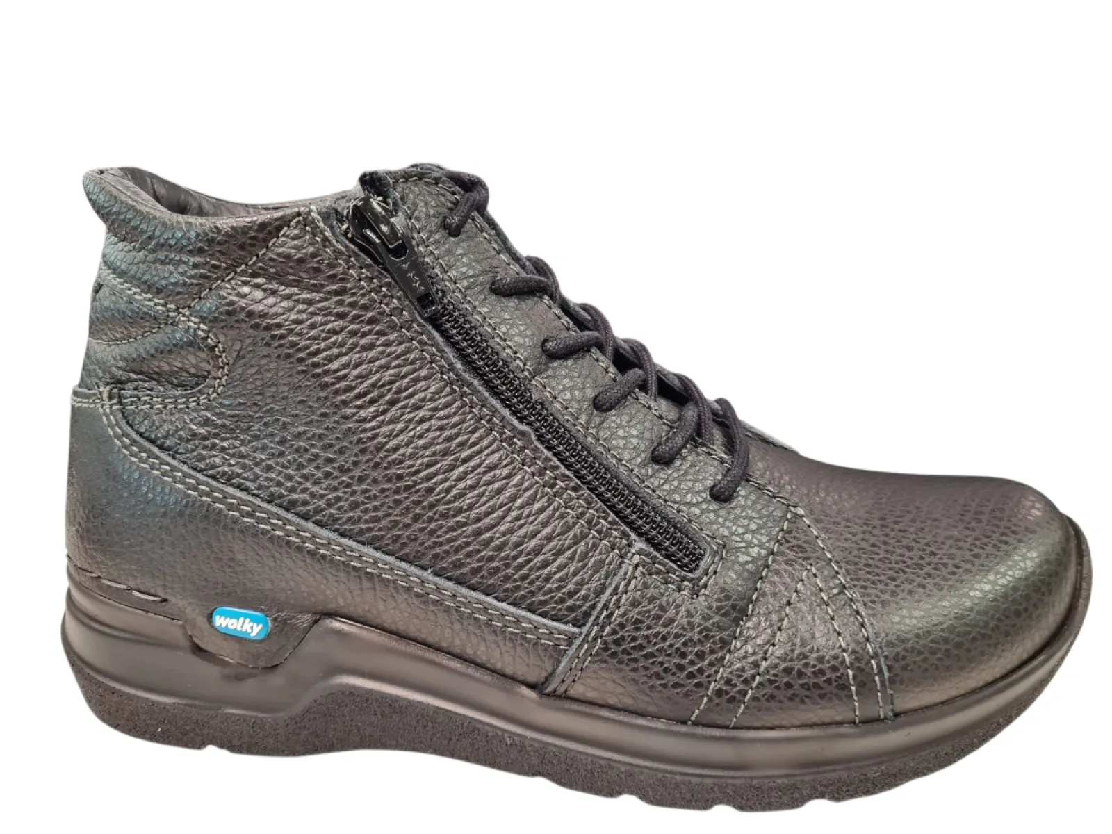 Wolky Wolky 0660671 000 Veterschoenen Zwart Leer Dames