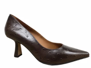 Angel Alarcon Angel Alarcon 26508 458F Ave Testa Pumps Bruin Leer Dames
