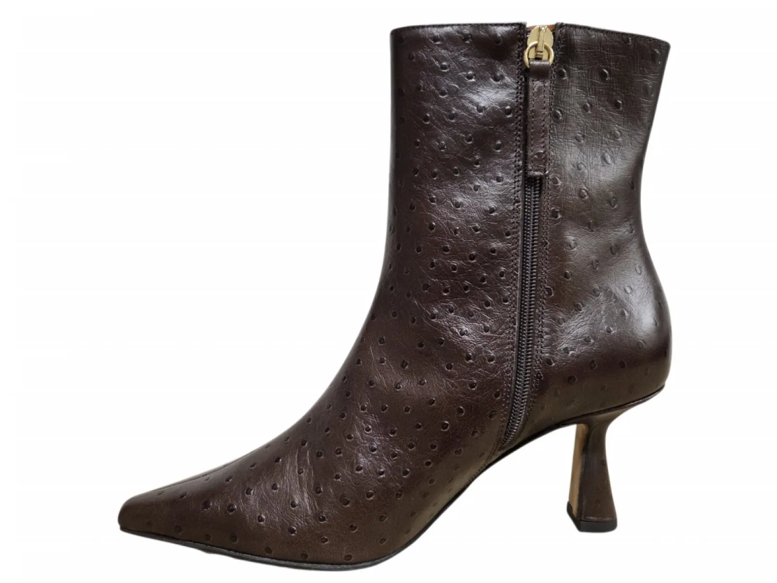 Angel Alarcon Angel Alarcon 26603 458C Ave Testa Enkellaarzen Bruin Leer Dames