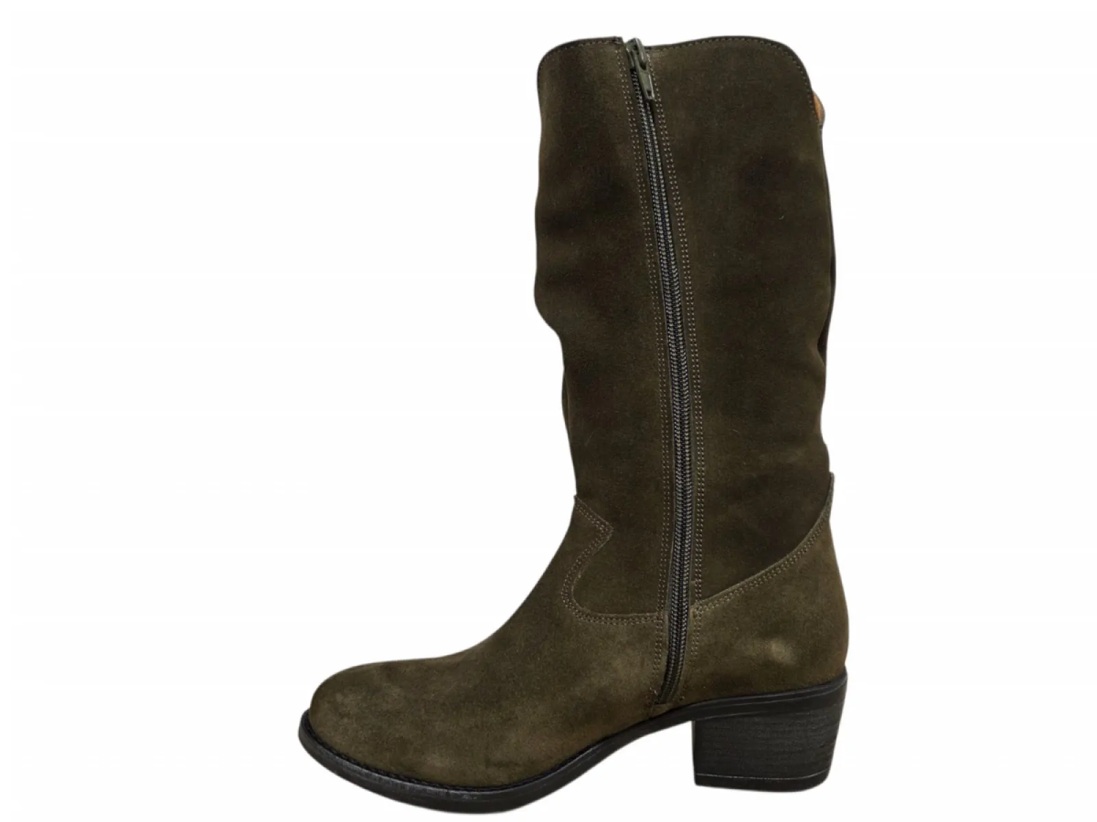 Aqa Aqa A8941 A61 Laarzen Groen Suede Dames