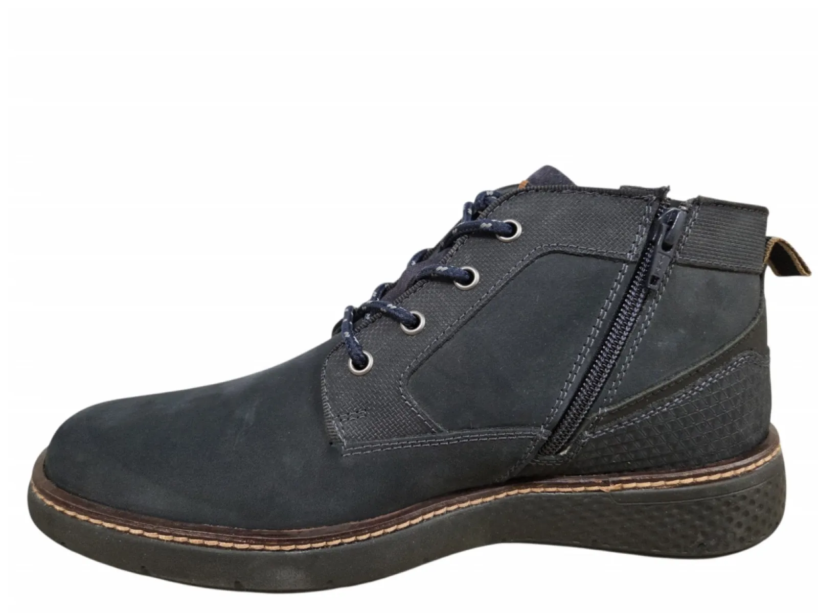 Australian Australian Daryl S00 Blue Veterschoenen Halfhoog Blauw Nubuck Heren