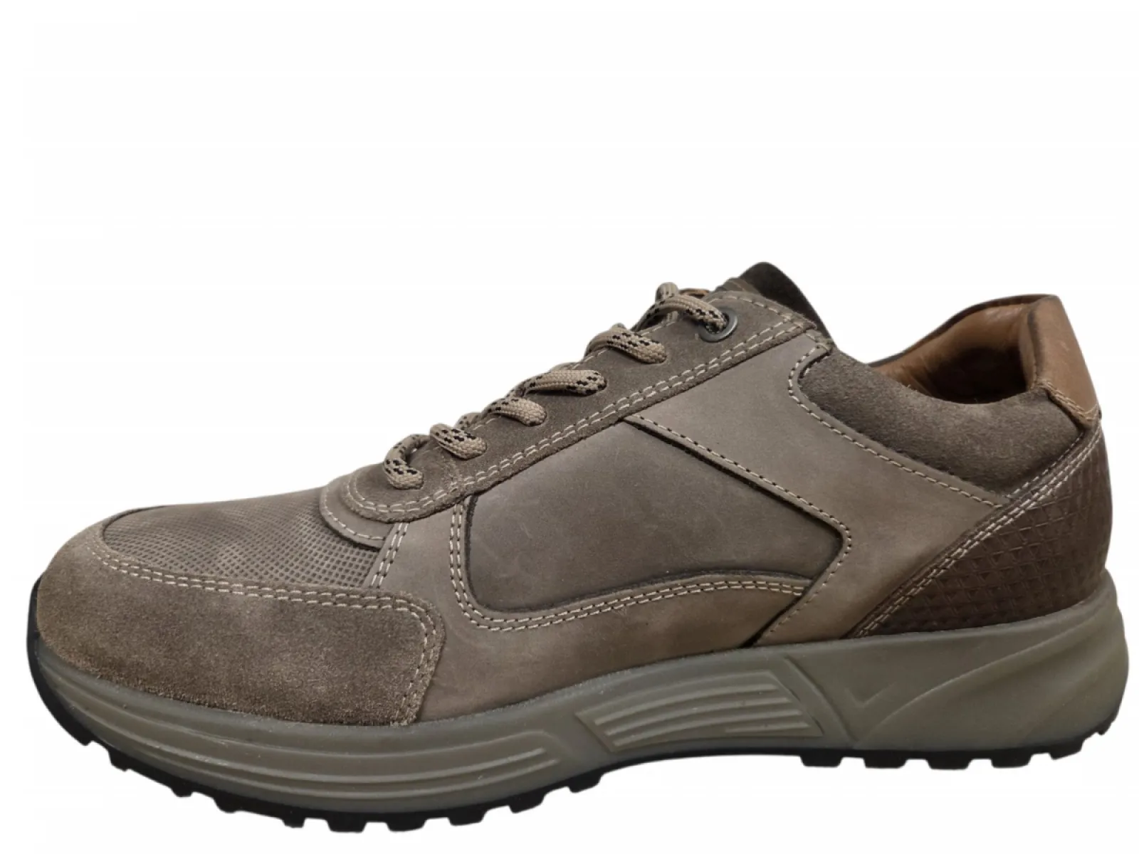 Australian Australian Discover L62 Taupe Brown Tan Sneakers Taupe Leer Combi Heren
