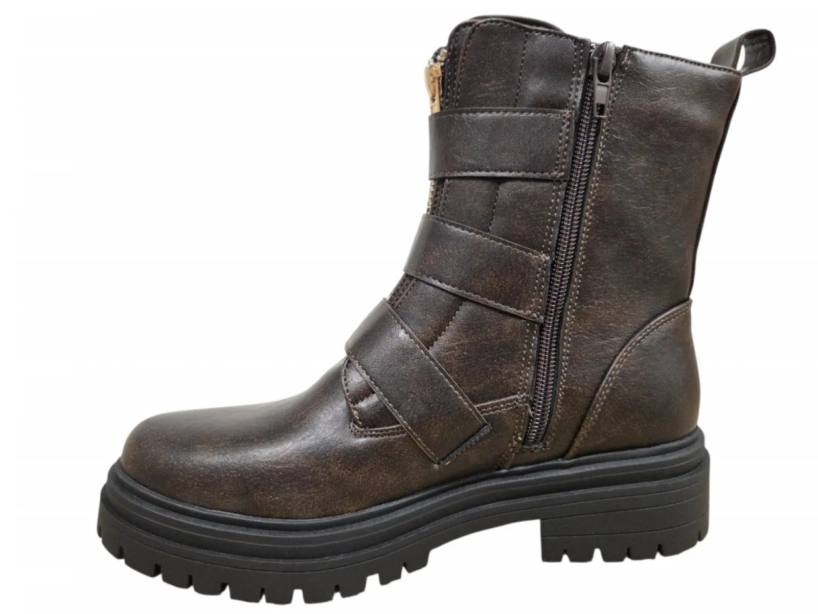 Bridge Bridge 26238221 Dark Brown Boots Bruin Synthetisch Dames