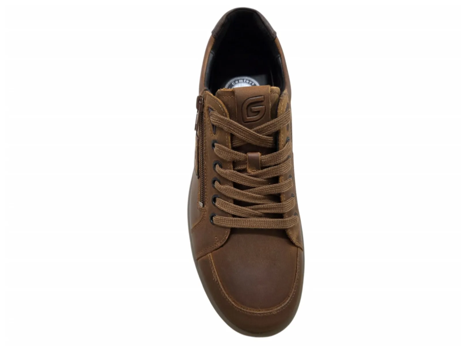 G Comfort G Comfort A-953CC Tan Sneakers Bruin Nubuck Heren Breedtemaat K