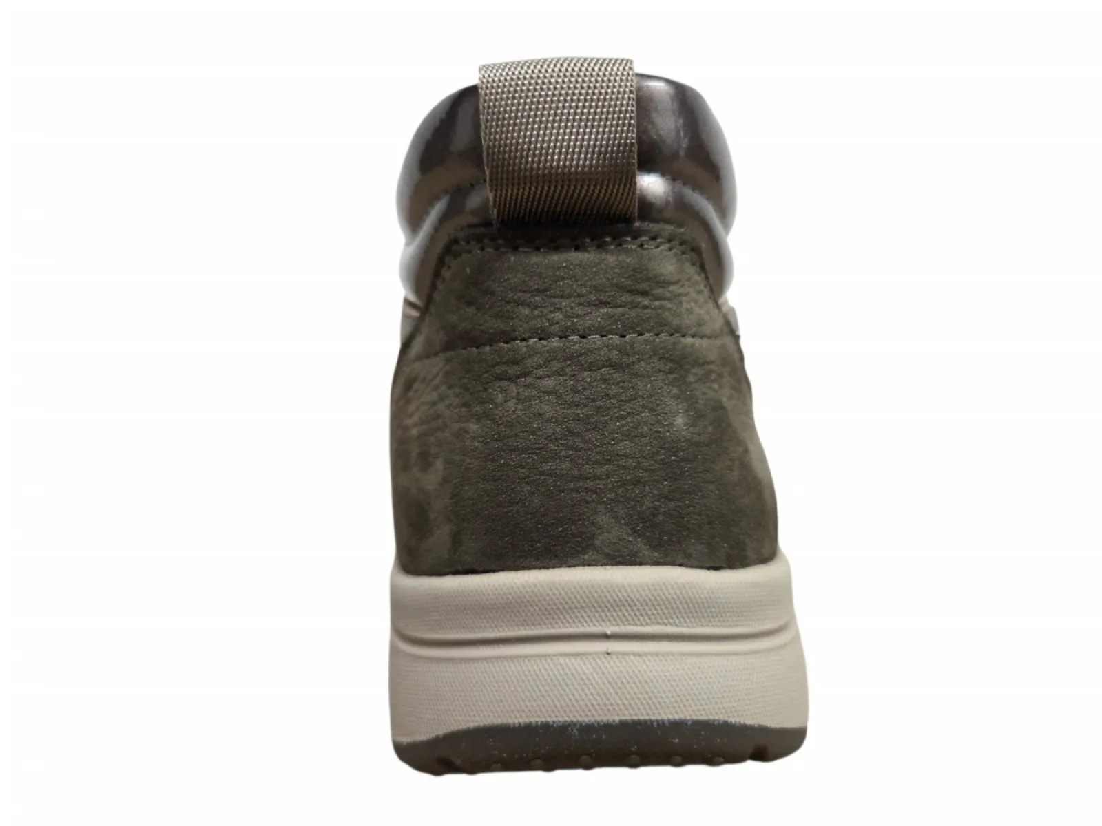 G Comfort G Comfort R-5189-5TC Taupe Combi Sneakers Halfhoog Taupe Leer Dames