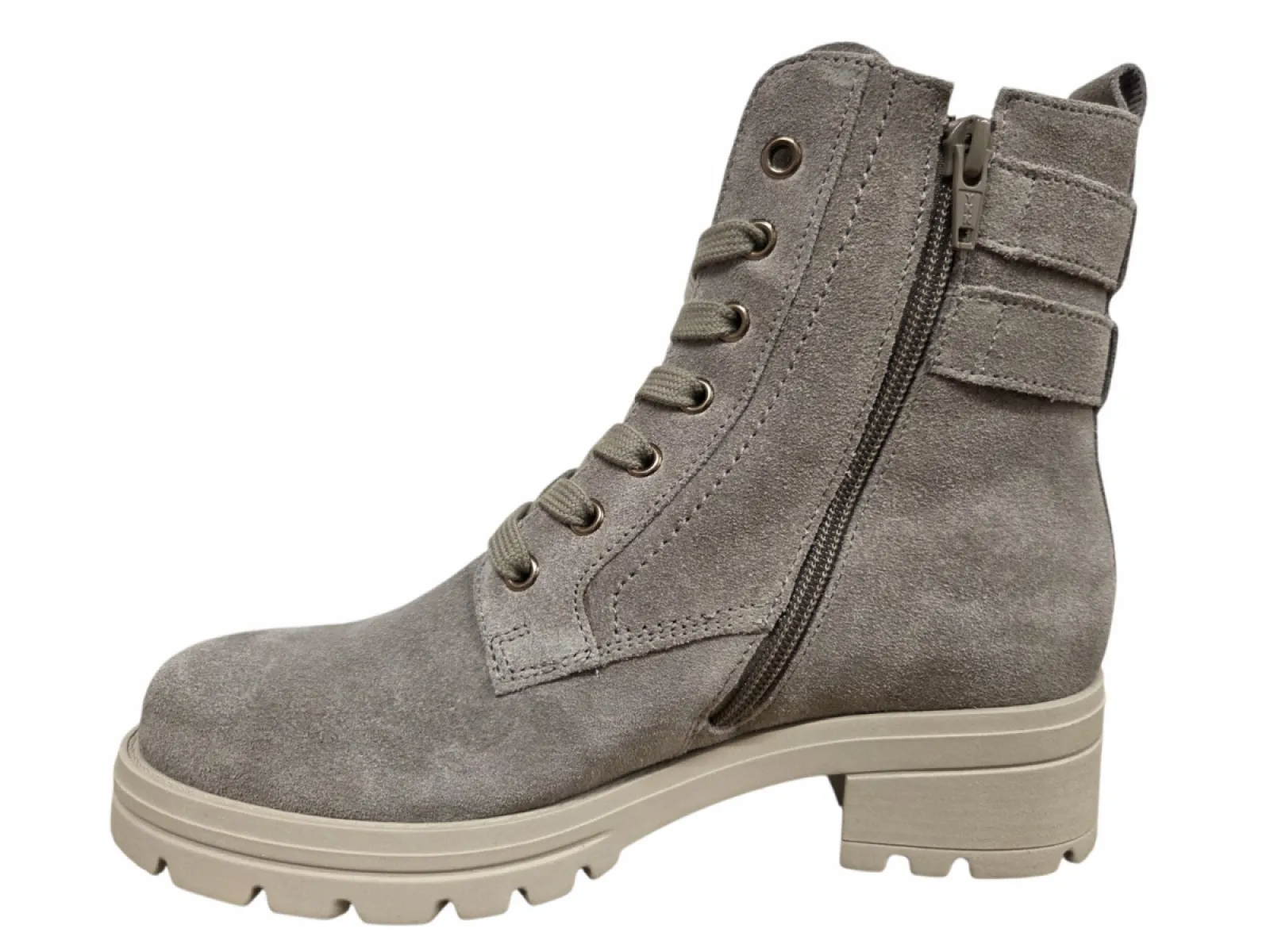 Gabor Gabor 8027.02.004 Veterboots Beige/Grijs Suede Dames