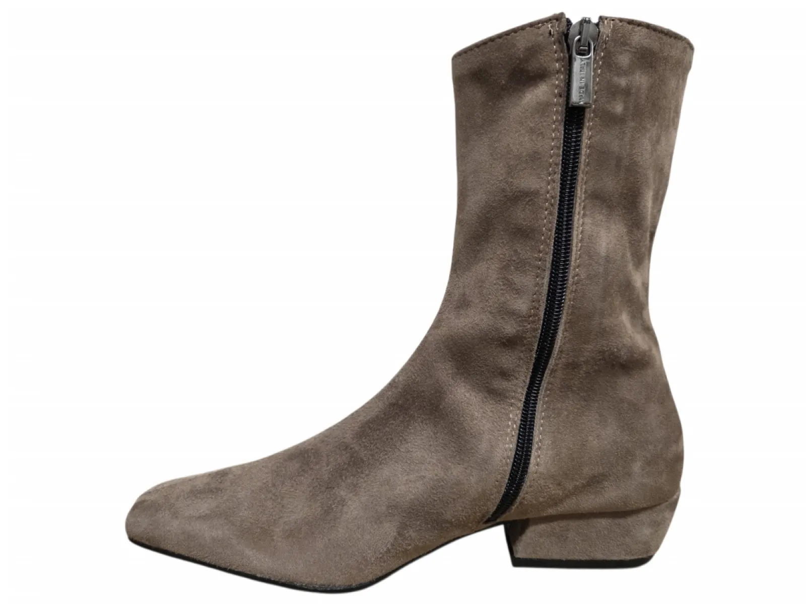 Gianluca Pisati Gianluca Pisati Isabel Camoscio Enkellaarzen Taupe Suede Dames
