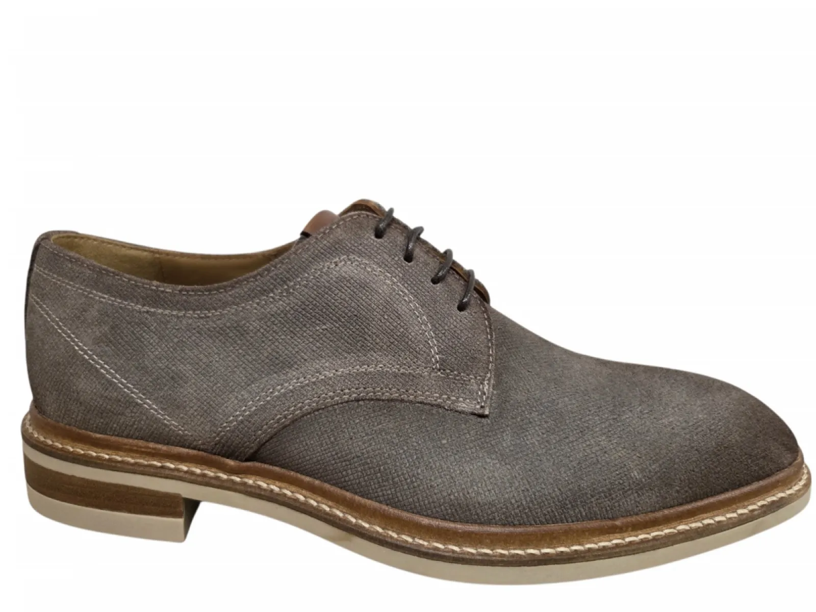 Giorgio Giorgio 8581641 Daytona 77 mud Nette Veterschoenen Taupe Suede Heren
