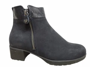Hartjes Hartjes 172.0247/24 47.47 Enkellaarzen Blauw Nubuck Dames Breedtemaat H
