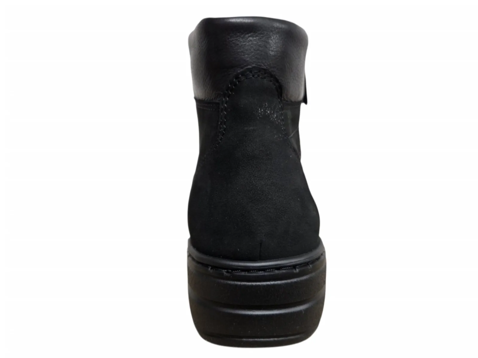 Hartjes Hartjes 172.1708/21 01.01 K Veterschoenen Halfhoog Zwart Nubuck Dames Breedtemaat K