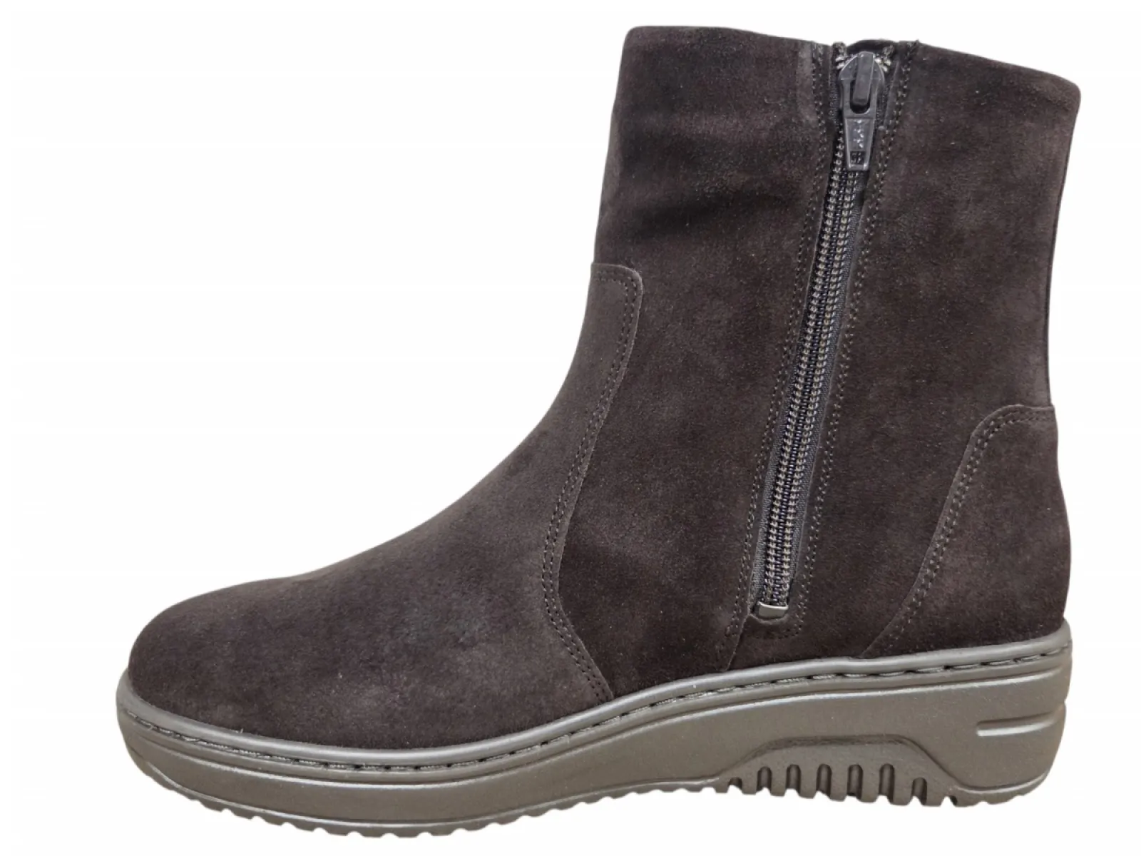 Hartjes Hartjes 172.1709/30 77.00 K Soul Enkellaarzen Bruin Suede Dames Breedtemaat K