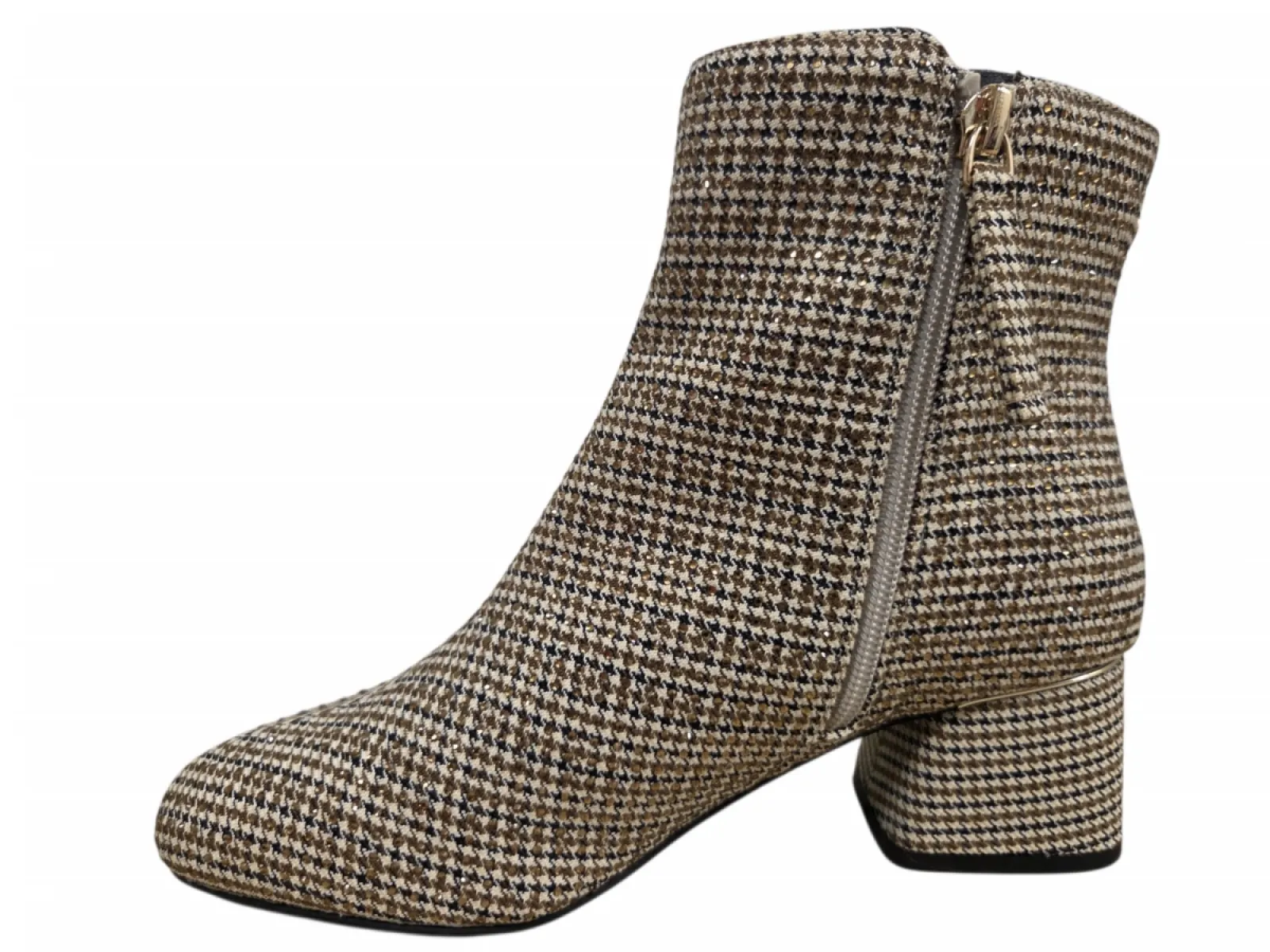 La Strada La Strada 2323228 4022 Beige Enkellaarzen Beige Textiel Strass Dames