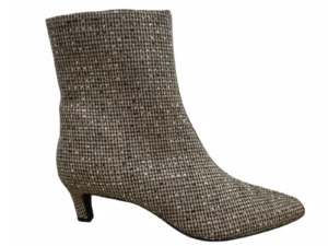 La Strada La Strada 2513657 4025 Taupe Enkellaarzen Biege Textiel Strass Dames