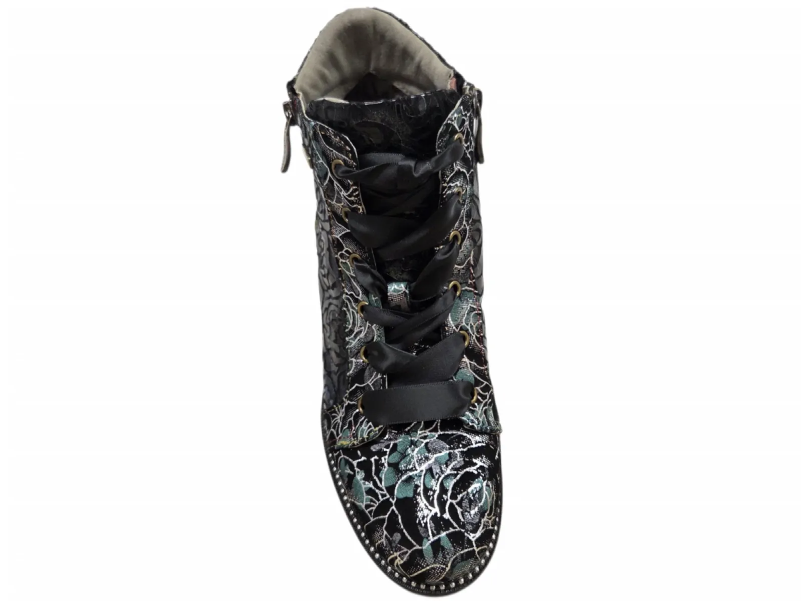 Laura Vita Laura Vita Emcmao 02 Argento Veterboots Zwart Suede Dames