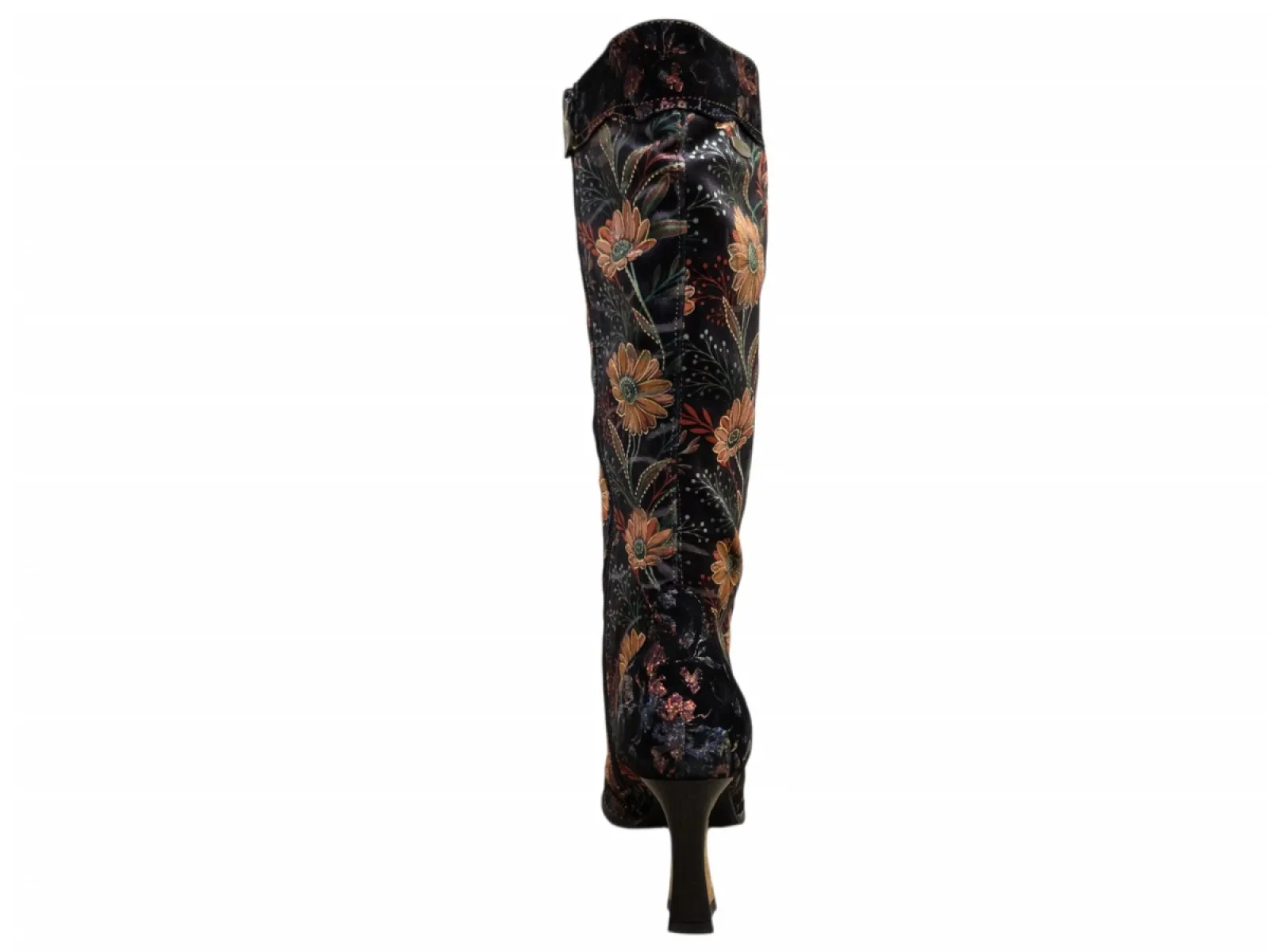 Laura Vita Laura Vita Oanelo 02 Dorian Lange Laarzen Zwart Multi Gebloemd Suede Dames