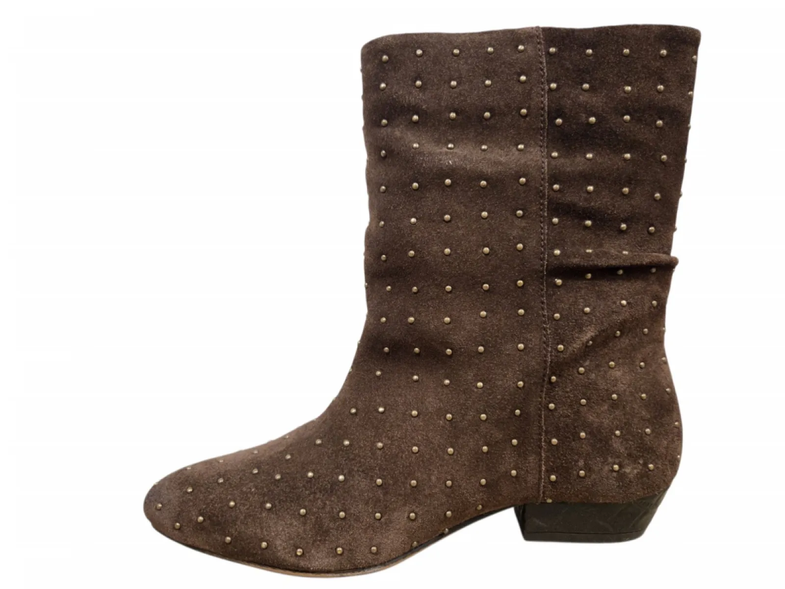 Maruti Maruti Amina Studs Dark Brown D19 Enkellaarzen Bruin Suede Met Studs Dames