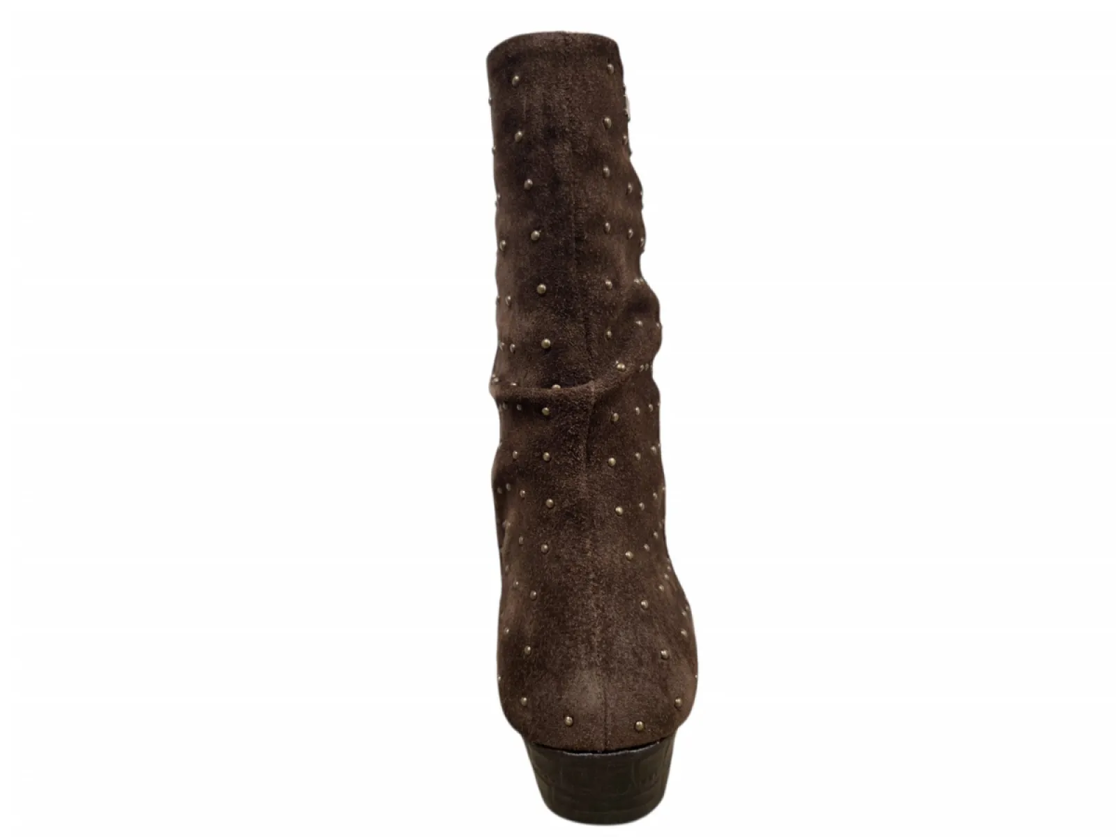 Maruti Maruti Amina Studs Dark Brown D19 Enkellaarzen Bruin Suede Met Studs Dames