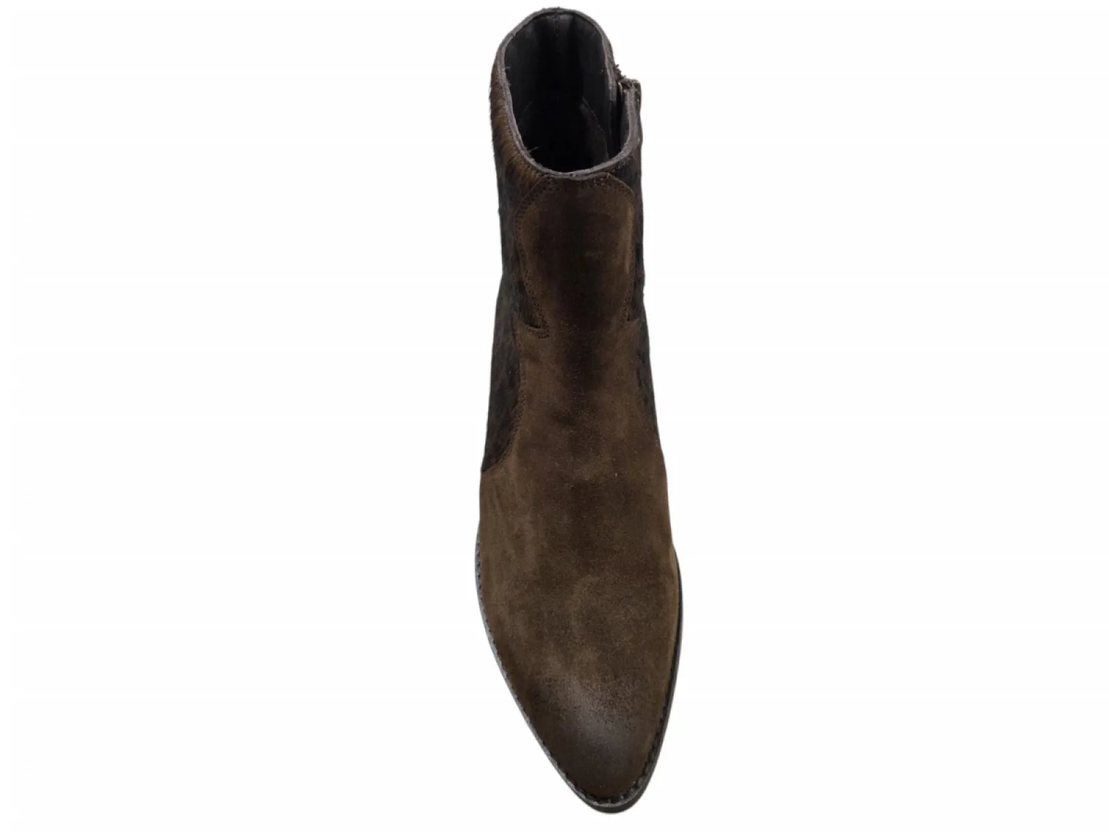 Maruti Maruti Gavi Suede Hairon DBrown DN1 Enkellaarzen Bruin Suede Dames