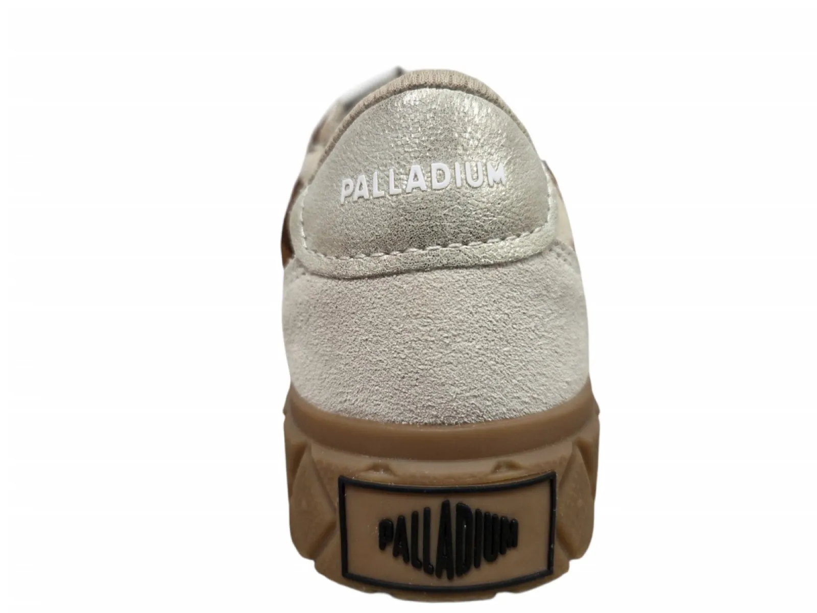 Palladium Palladium Ace Low Mix LTH Wild Pony Sneakers Wit/Bruin Leer en Textiel Dames