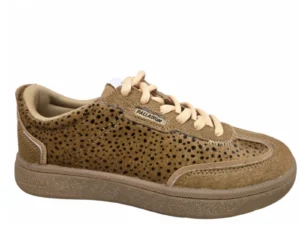 Palladium Palladium Pallacup Casual Pony Irish Brown Sneakers Beige Suede en Textiel Dames