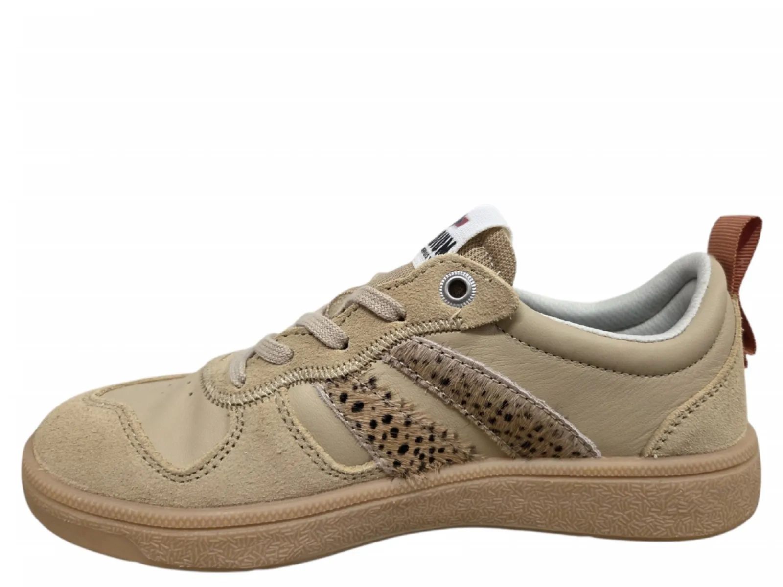 Palladium Palladium Pallacup Flame LTH Warm Sand Sneakers Beige Leer en Suede Dames