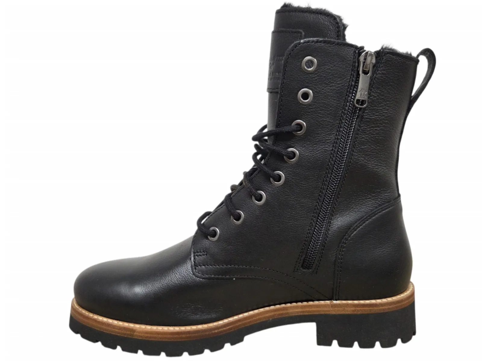 Panama Jack Panama Jack Frisia B11 Veterboots Zwart Leer Dames