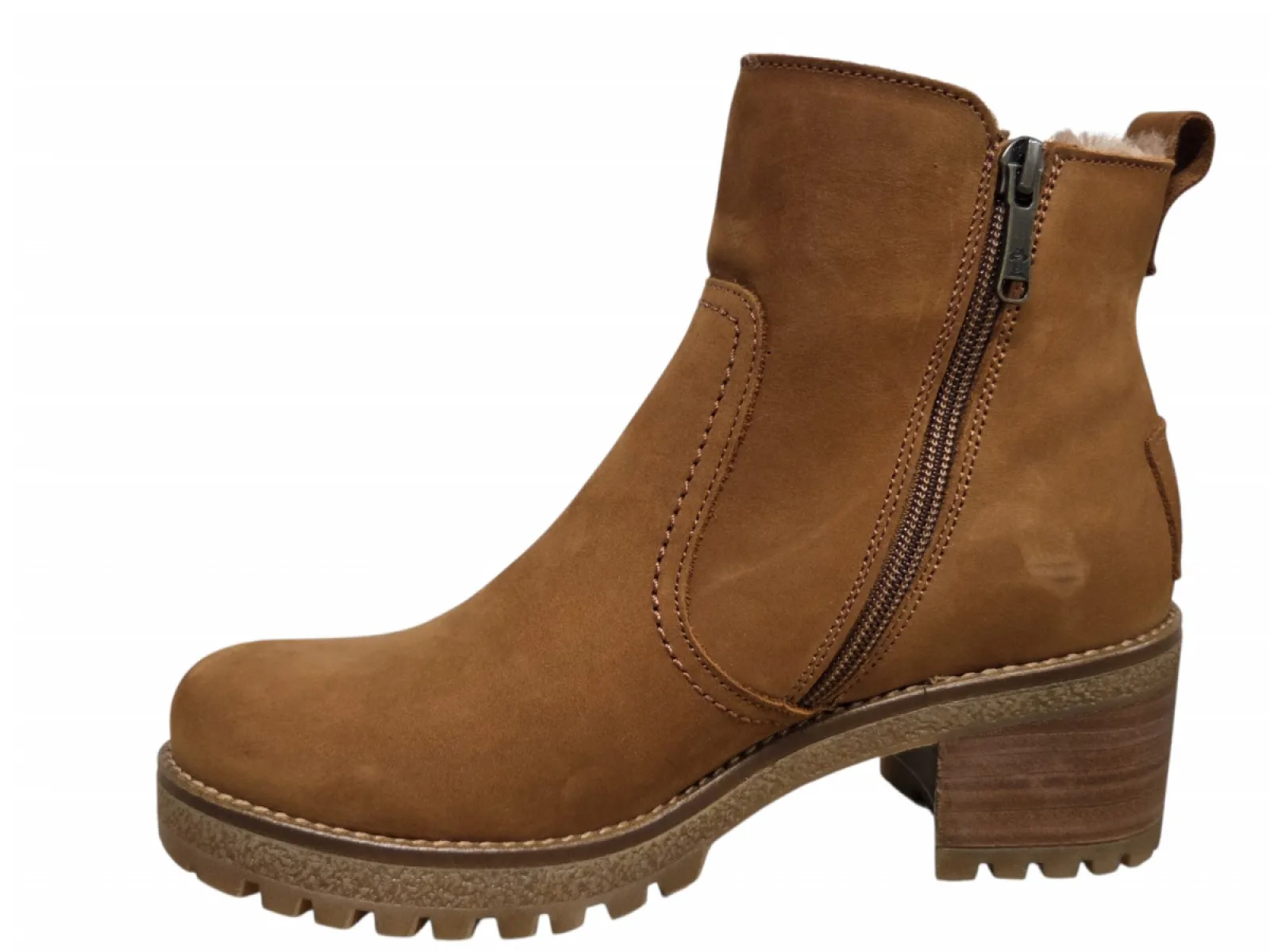 Panama Jack Panama Jack Pauline B20 enkellaarzen Warm Cognac Nubuck Dames