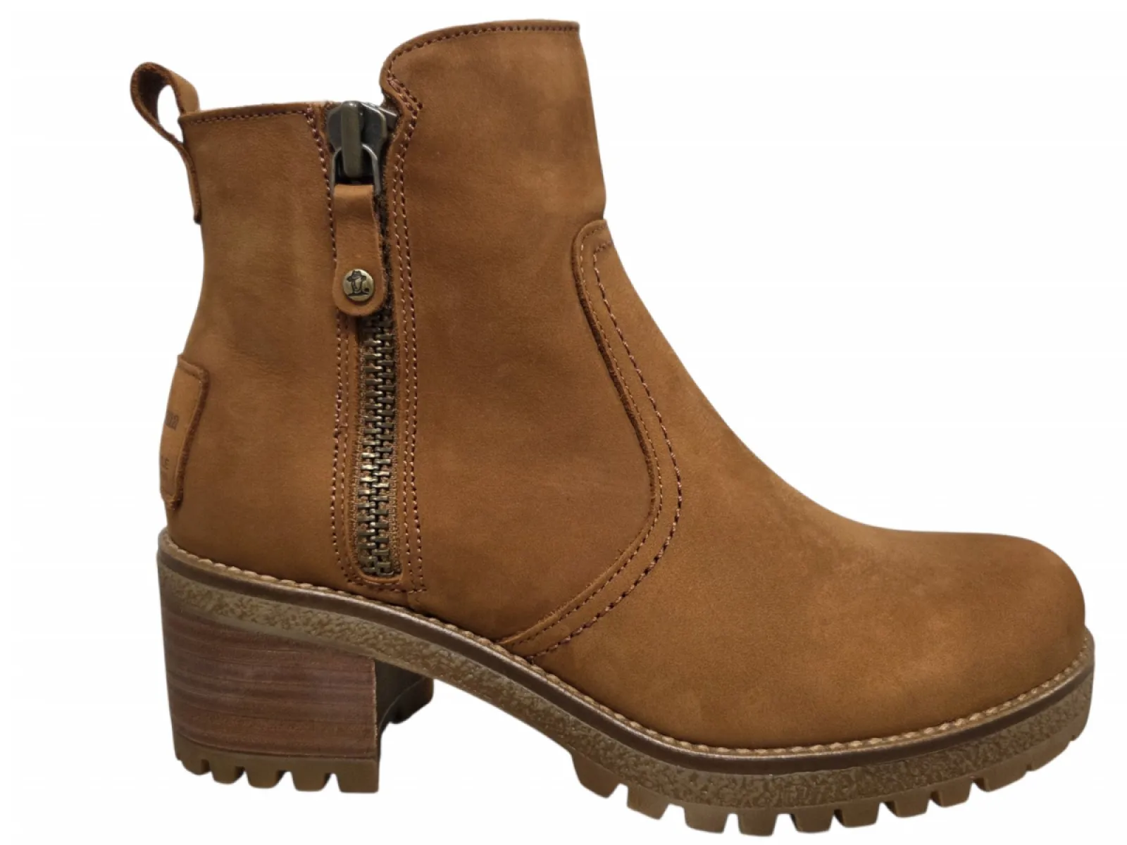Panama Jack Panama Jack Pauline B20 enkellaarzen Warm Cognac Nubuck Dames
