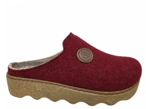 Rohde Rohde 6120 48 Pantoffels Open Sloffen Rood Vilt Dames