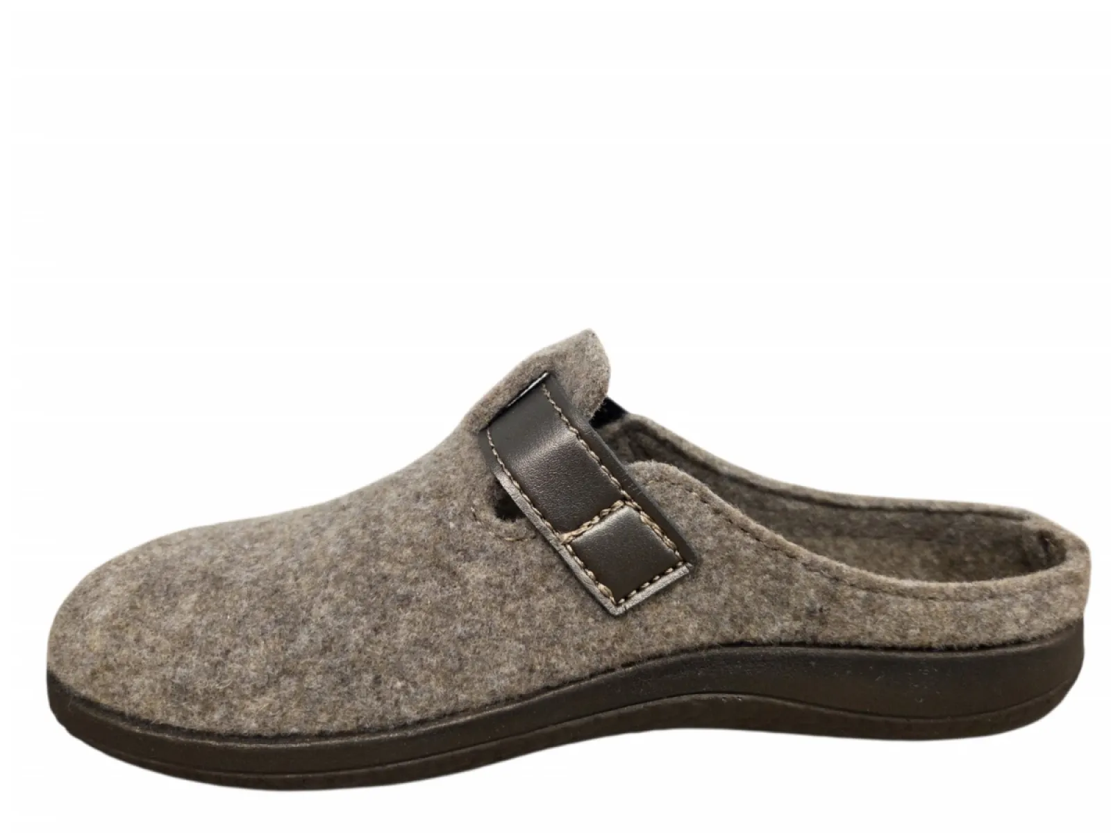 Rohde Rohde 6549 17 Pantoffels Open Sloffen Beige Vilt Dames
