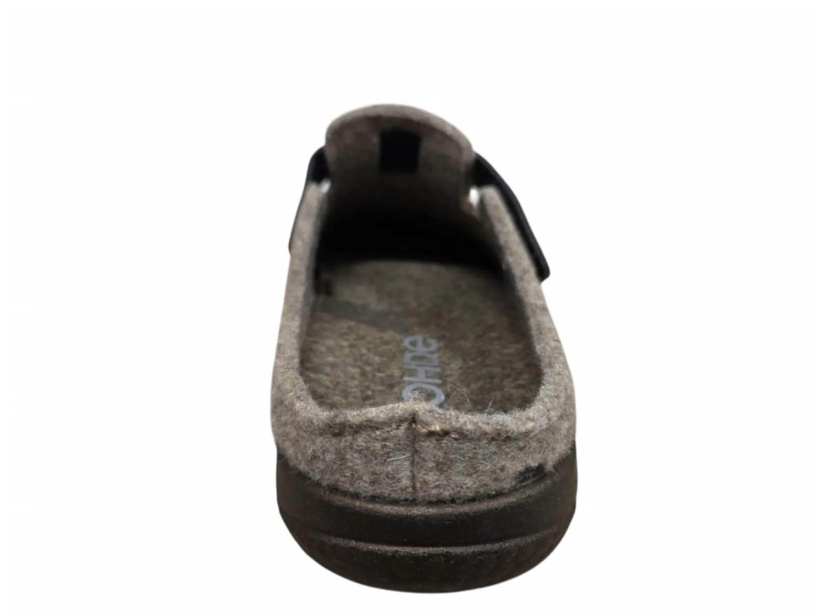 Rohde Rohde 6549 17 Pantoffels Open Sloffen Beige Vilt Dames
