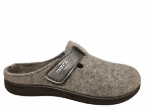 Rohde Rohde 6549 17 Pantoffels Open Sloffen Beige Vilt Dames