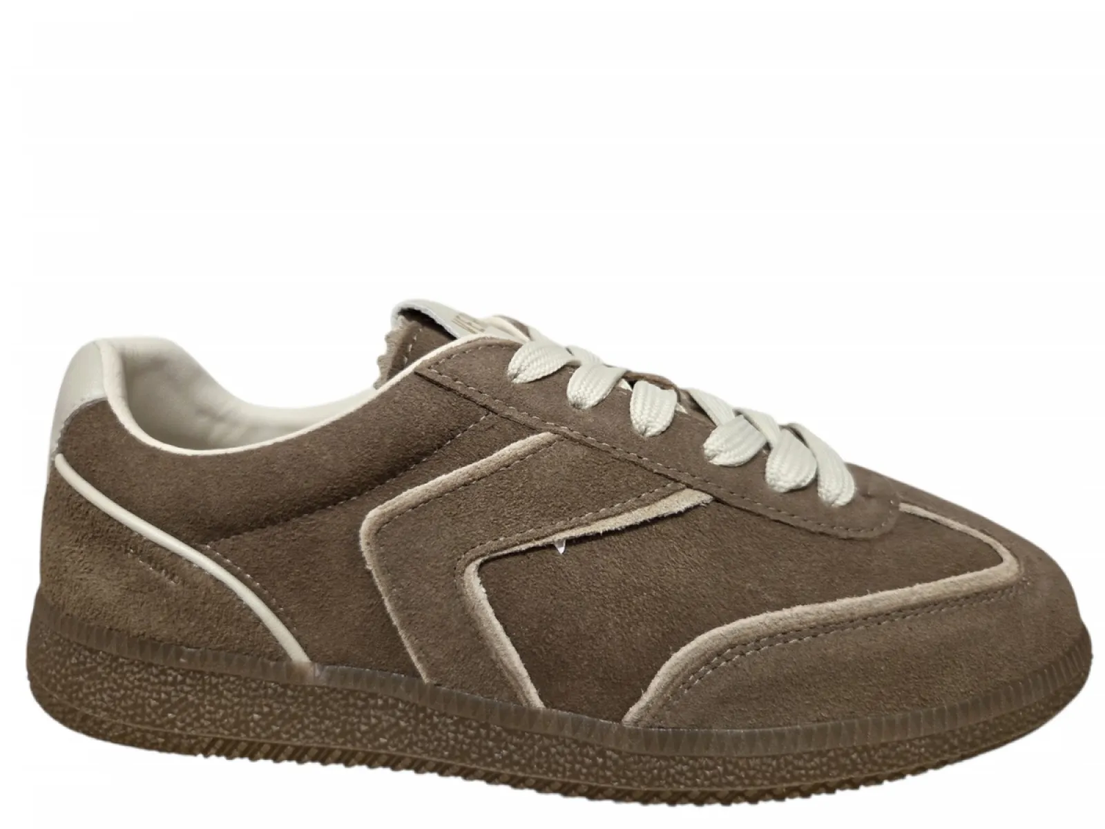 Verbenas Verbenas Sound Brume Taupe Ecru Sneakers Beige Suede Dames