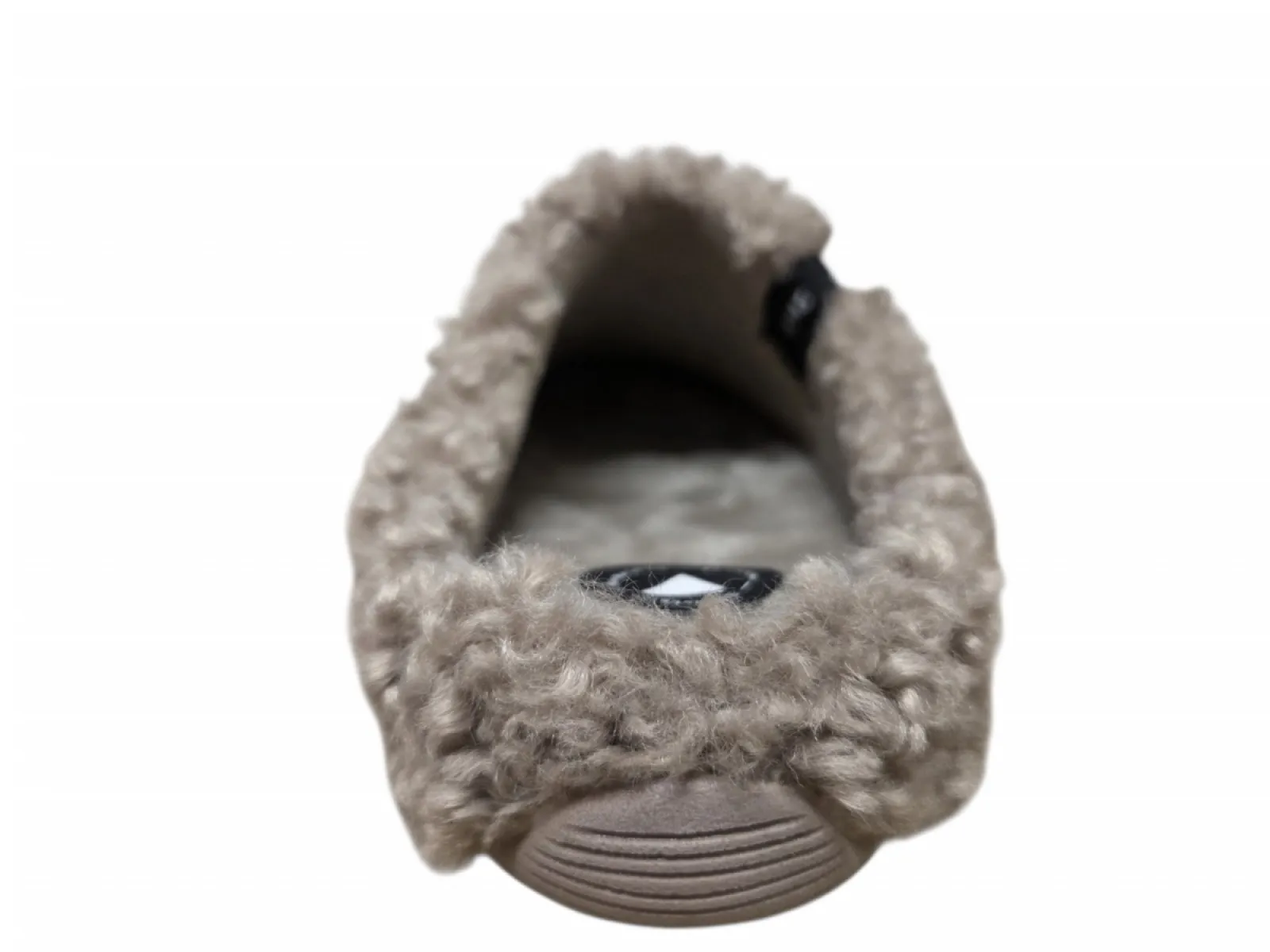 Verbenas Verbenas York Curly Camel Pantoffels Open Sloffen Camel Textiel Dames