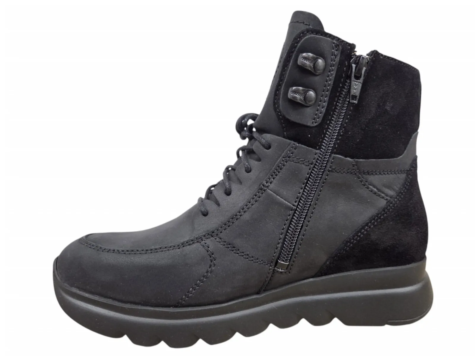 Wolky Wolky 0213512 000 Veterschoenen Zwart Nubuck Dames